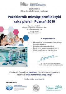 Październik miesiąc profilaktyki raka piersi – Poznań 2019.